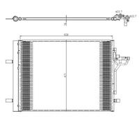 Condensatore, impianto di climatizzazione NRF 350375