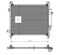 Condensatore, impianto di climatizzazione NRF 350420
