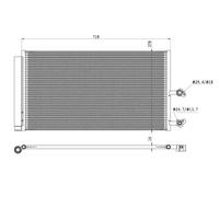Condensatore, impianto di climatizzazione NRF 350450