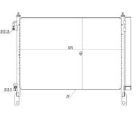 Condensatore radiatore climatizzazione 350460 NRF per RENAULT KOLEOS I