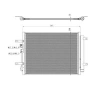Condensatore, impianto di climatizzazione NRF 350471