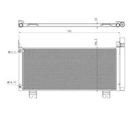 Condensatore radiatore climatizzazione 350488 NRF per LEXUS RX