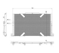 Condensatore, impianto di climatizzazione NRF 350489
