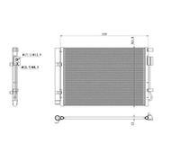 NRF Condensatore impianto climatizzazione 350496 per Hyundai i20 I