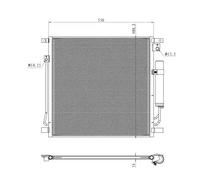 Condensatore, impianto di climatizzazione NRF 350502