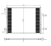 Condensatore, impianto di climatizzazione NRF 350506