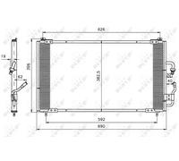 Condensatore radiatore climatizzazione 35153 NRF per PEUGEOT 406 406 Break