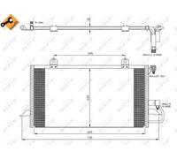 Condensatore radiatore climatizzazione 35248 NRF per AUDI COUPE B3 80 B4 Avant