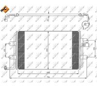 Condensatore radiatore climatizzazione 35300 NRF per VW NEW BEETLE