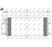 Condensatore radiatore climatizzazione 35316 NRF per VW TRANSPORTER T4 Autobus