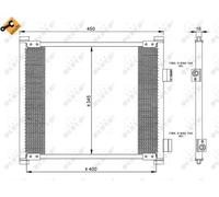 Condensatore, impianto di climatizzazione NRF 35357