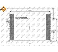 Condensatore radiatore climatizzazione 35426 NRF per HYUNDAI TERRACAN