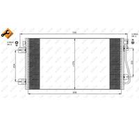 NRF Condensatore climatizzatore EASY FIT 35484 per Opel, Renault, Vauxhall