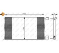 Condensatore radiatore climatizzazione 35487 NRF per FIAT SEICENTO / 600