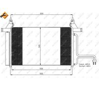Condensatore radiatore climatizzazione 35495 NRF per FIAT STILO STILO VAN