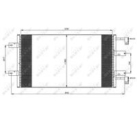 Condensatore radiatore climatizzazione 35505 NRF
