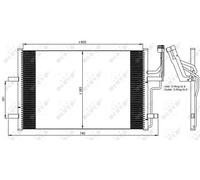 NRF Condensatore radiatore climatizzazione 35507 per Mazda 3 Tre volumi