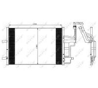 Condensatore radiatore climatizzazione 35508 NRF per MAZDA 3 Tre volumi 3 5