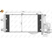 Condensatore radiatore climatizzazione 35531 NRF per OPEL CORSA C COMBO Tour