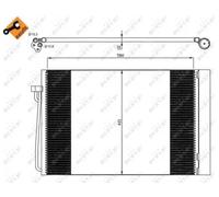 Condensatore radiatore climatizzazione 35537 NRF per BMW 7 5 5 Touring 6