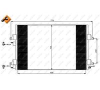 Condensatore radiatore climatizzazione 35557 NRF per RENAULT ESPACE IV
