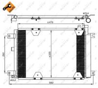 Condensatore, impianto di climatizzazione NRF 35580