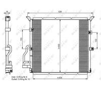 Condensatore, impianto di climatizzazione NRF 35586