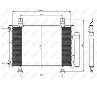 Condensatore, impianto di climatizzazione NRF 35645