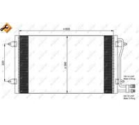 Condensatore radiatore climatizzazione 35656 NRF per VW LT 28-46 II Furgone