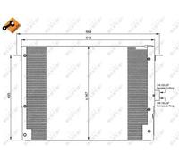 Condensatore radiatore climatizzazione 35657 NRF per LAND ROVER RANGE ROVER II