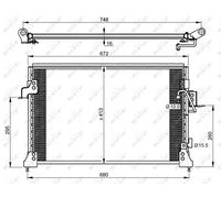 Condensatore, impianto di climatizzazione NRF 35754