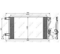 Condensatore, impianto di climatizzazione NRF 35756