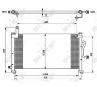 Condensatore Climatizzatore NRF Per Daewoo Matiz KLYA