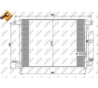 NRF 35766 Condensatore climatizzatore