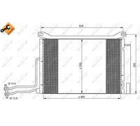 RADIATORE A/C MINI ONE D 1400 DIESEL DAL 2003 AL 2006 NUOVO