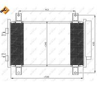 Condensatore, impianto di climatizzazione NRF 35840