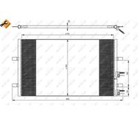 NRF Condensatore climatizzazione 35846 – per Ford Transit Bus/Furgone 2.3 (2006-2014)