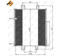 Condensatore radiatore climatizzazione 35853 NRF per DAIHATSU MATERIA