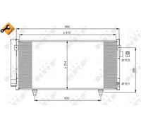 Condensatore, impianto di climatizzazione NRF 35855