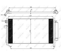 Condensatore radiatore climatizzazione 35869 NRF per SUBARU FORESTER