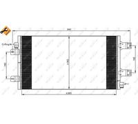 Condensatore radiatore climatizzazione 35880 NRF per NISSAN RENAULT OPEL
