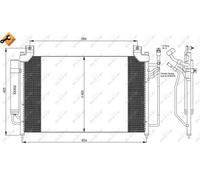 Condensatore radiatore climatizzazione 35881 NRF per MAZDA CX-7