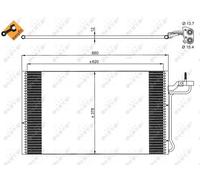 Condensatore, impianto di climatizzazione NRF 35882