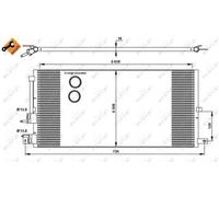 Condensatore, impianto di climatizzazione NRF 35885