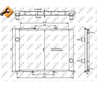 Condensatore radiatore climatizzazione 35887 NRF per RENAULT THALIA I CLIO II