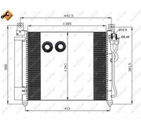 Condensatore Aria Condizionata Radiatore Clima Con Essicatore per Kia Picanto Sa