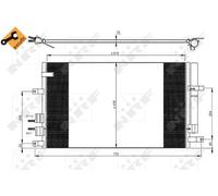Condensatore radiatore climatizzazione 35911 NRF per ALFA ROMEO SPIDER 159 BRERA