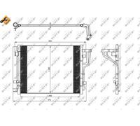 Condensatore, impianto di climatizzazione NRF 35986