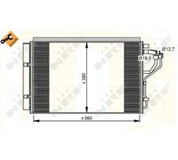 Condensatore radiatore climatizzazione 35996 NRF per HYUNDAI KIA