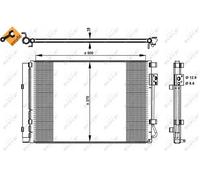 Condensatore Climatizzatore Con Essicatore per Hyundai i20 Pb Pbt Kia Rio III Ub